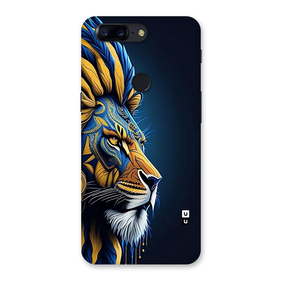 Premium Lion Abstract Side Art Back Case for OnePlus 5T