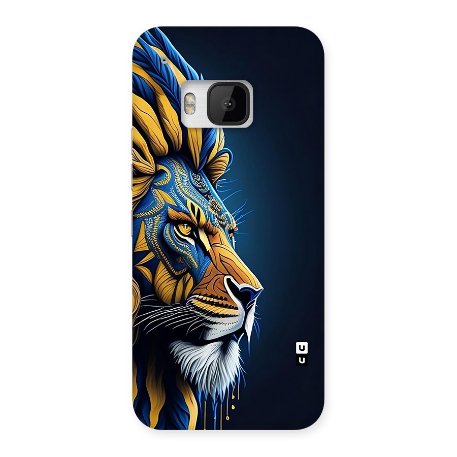 Premium Lion Abstract Side Art Back Case for One M9