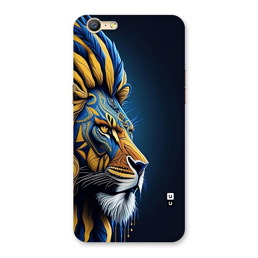 Premium Lion Abstract Side Art Back Case for Oppo A39