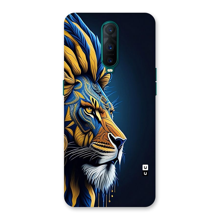 Premium Lion Abstract Side Art Back Case for Oppo R17 Pro