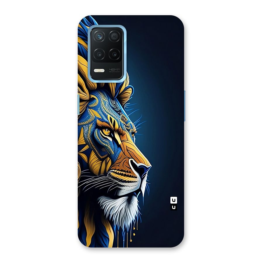 Premium Lion Abstract Side Art Back Case for Realme 8 5G