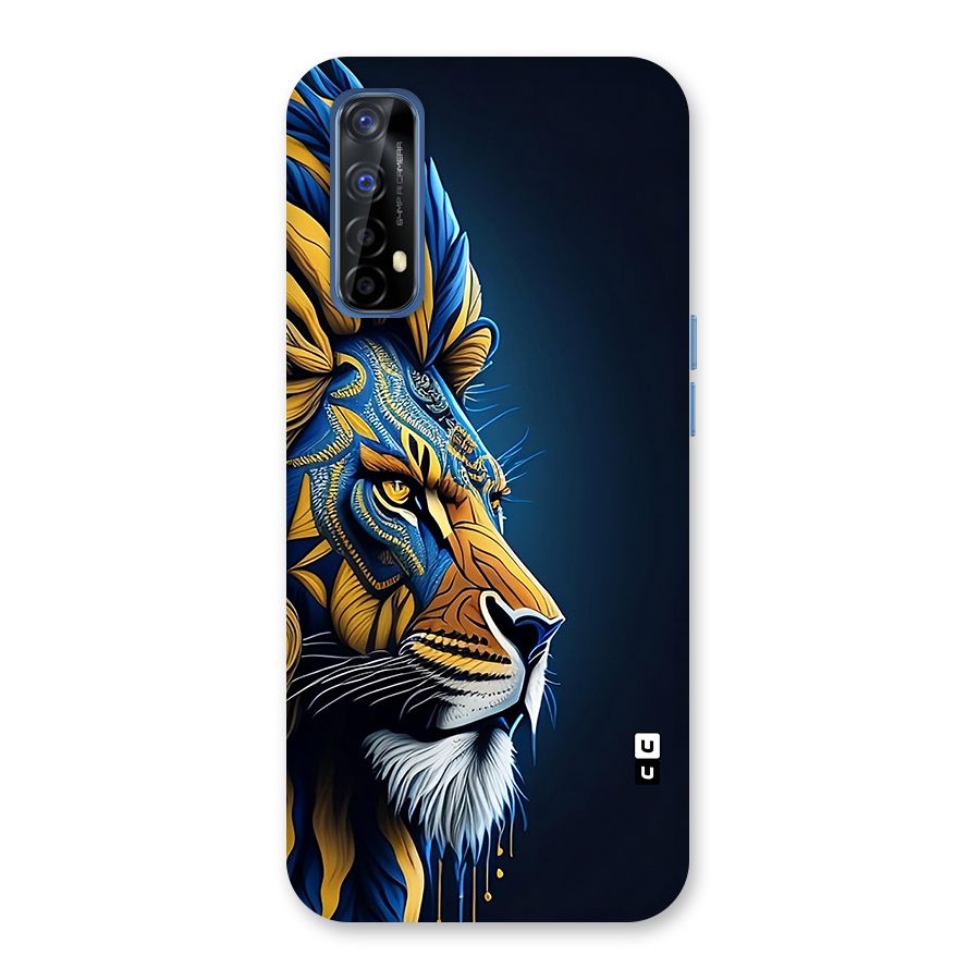 Premium Lion Abstract Side Art Back Case for Realme Narzo 20 Pro