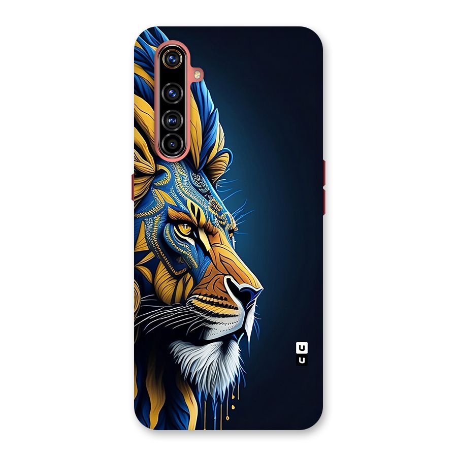 Premium Lion Abstract Side Art Back Case for Realme X50 Pro