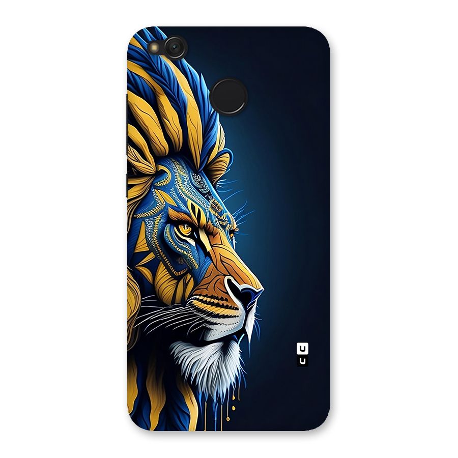 Premium Lion Abstract Side Art Back Case for Redmi 4