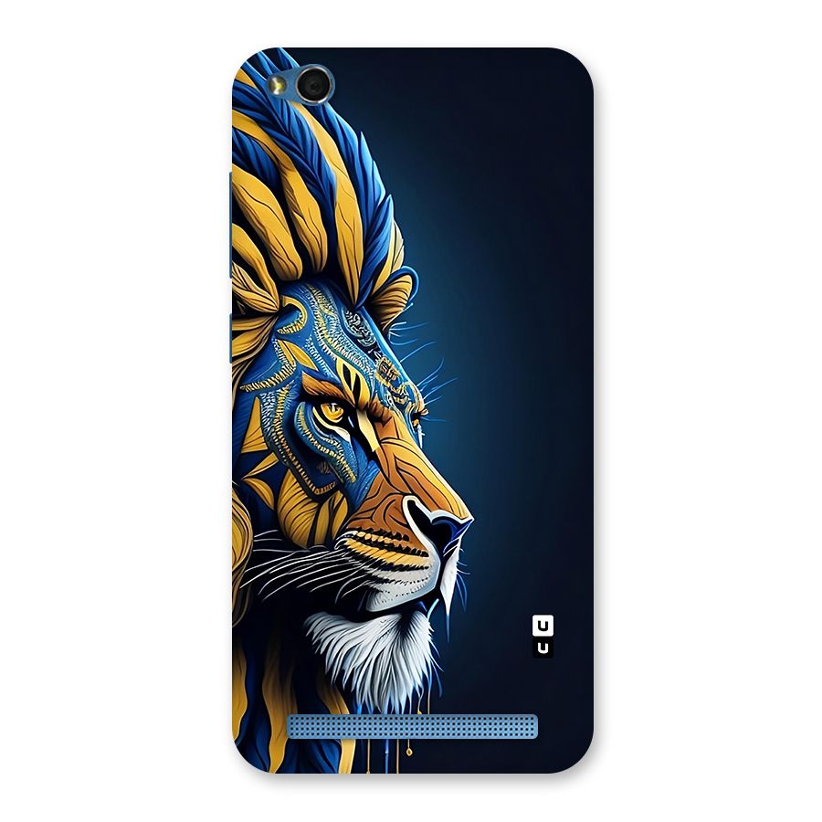 Premium Lion Abstract Side Art Back Case for Redmi 5A