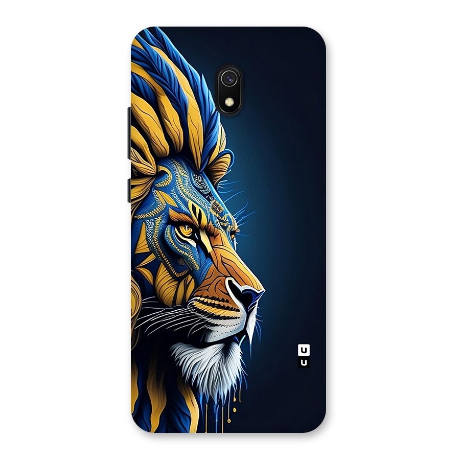 Premium Lion Abstract Side Art Back Case for Redmi 8A