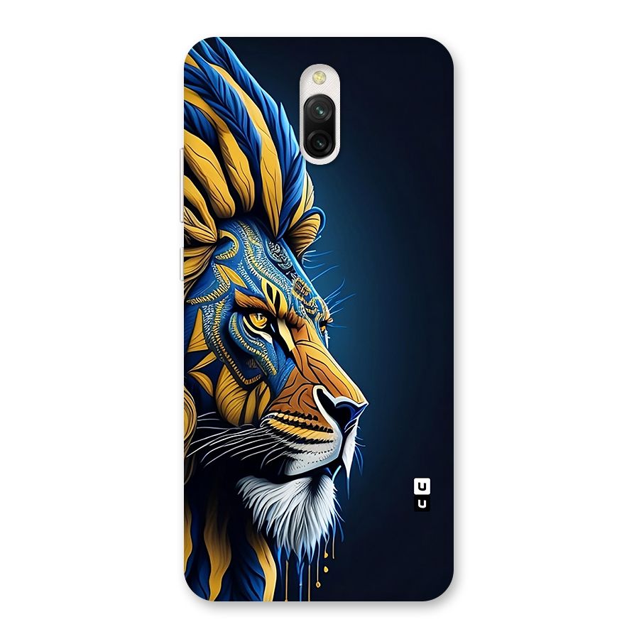 Premium Lion Abstract Side Art Back Case for Redmi 8A Dual