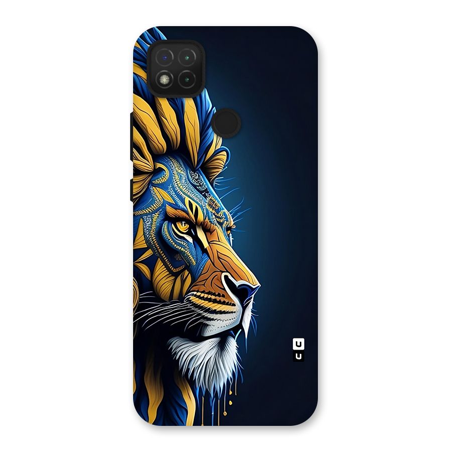 Premium Lion Abstract Side Art Back Case for Redmi 9 Activ