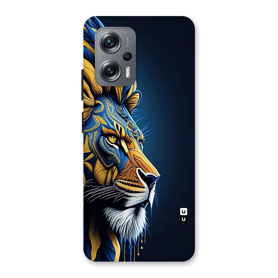 Premium Lion Abstract Side Art Back Case for Redmi K50i