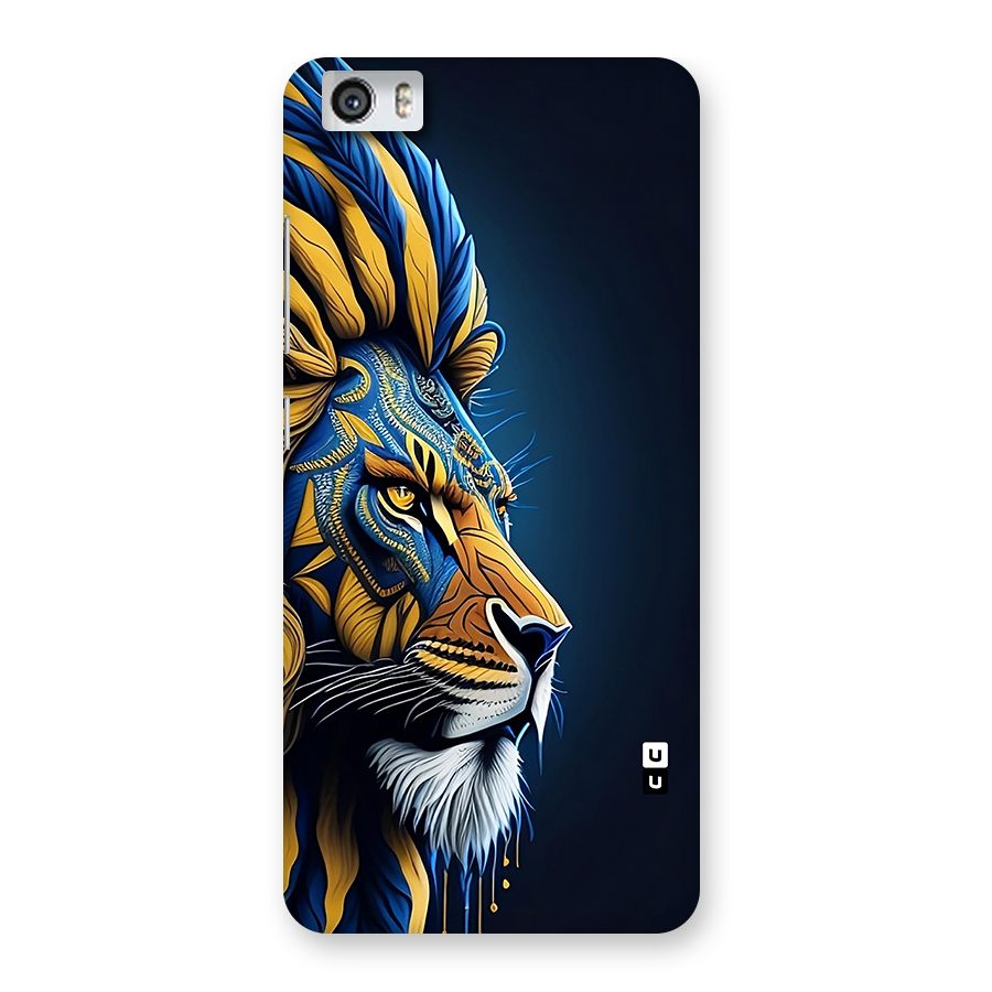 Premium Lion Abstract Side Art Back Case for Redmi Mi 5