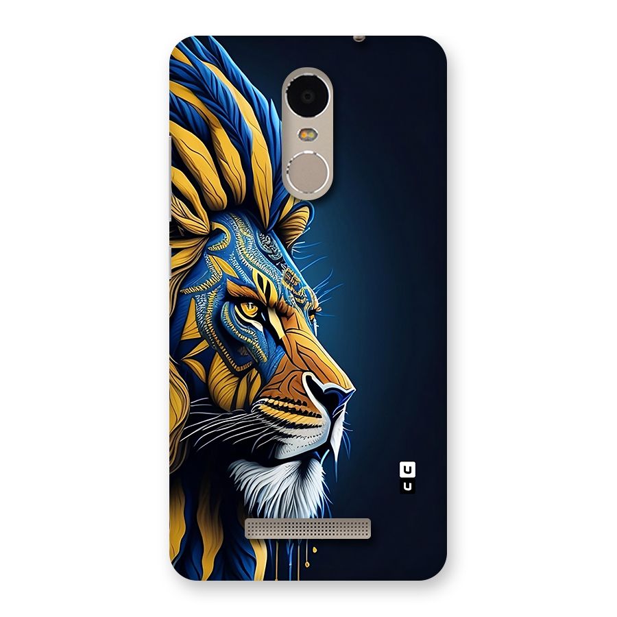 Premium Lion Abstract Side Art Back Case for Redmi Note 3