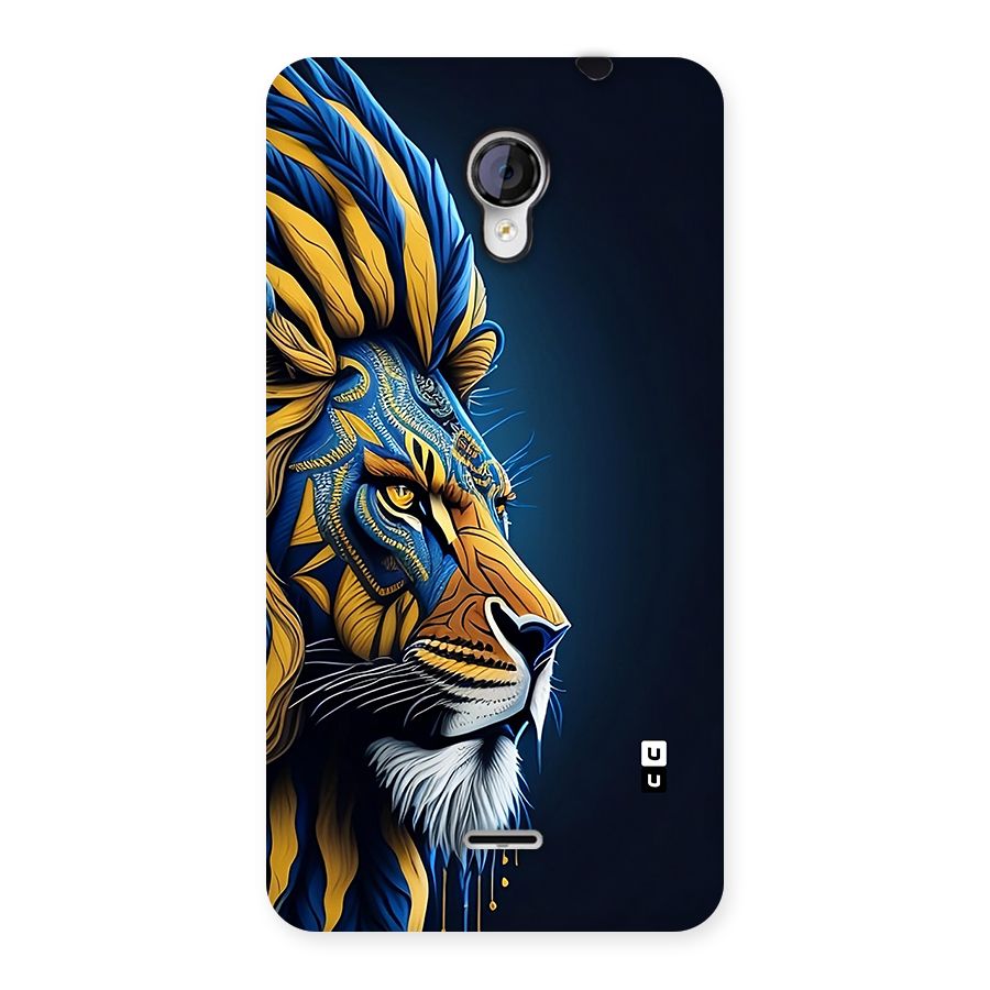 Premium Lion Abstract Side Art Back Case for Unite 2 A106