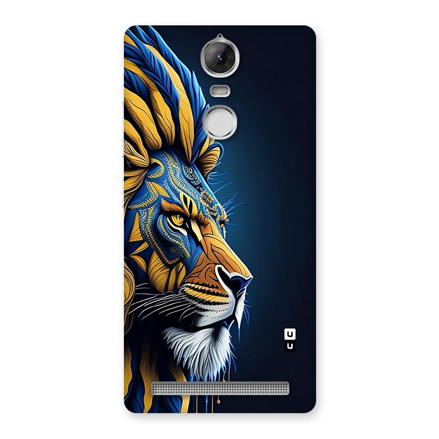 Premium Lion Abstract Side Art Back Case for Vibe K5 Note