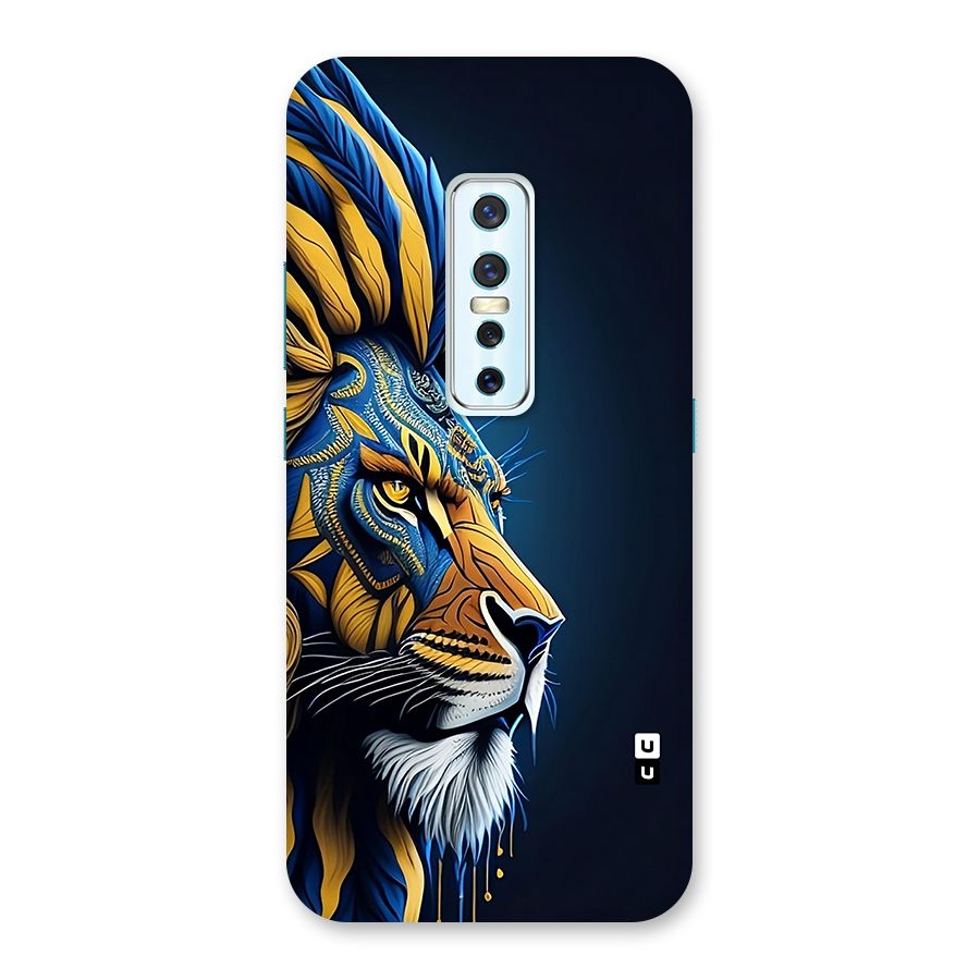 Premium Lion Abstract Side Art Back Case for Vivo V17 Pro