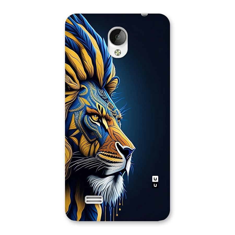 Premium Lion Abstract Side Art Back Case for Vivo Y21