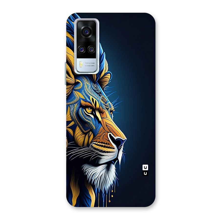 Premium Lion Abstract Side Art Back Case for Vivo Y31