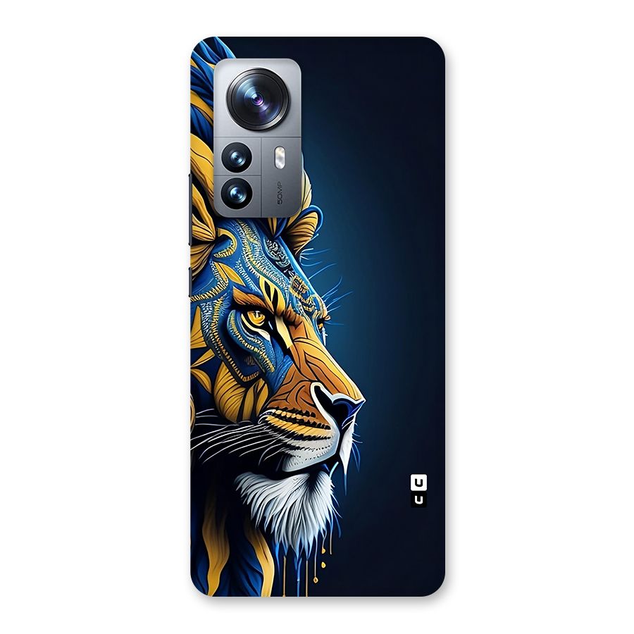 Premium Lion Abstract Side Art Back Case for Xiaomi 12 Pro