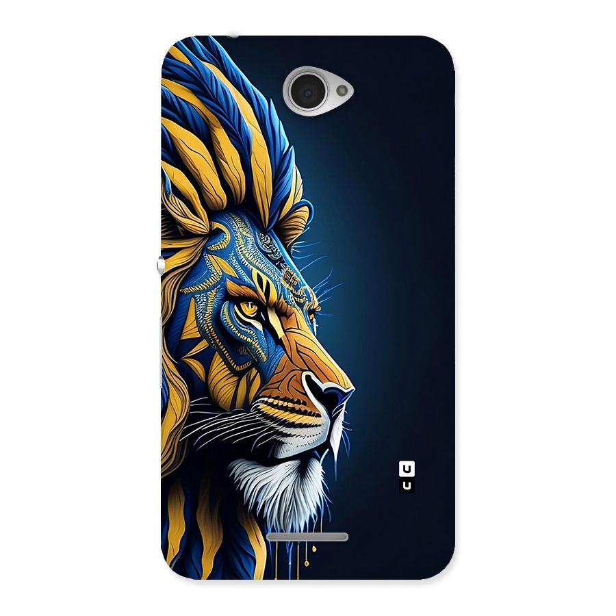 Premium Lion Abstract Side Art Back Case for Xperia E4