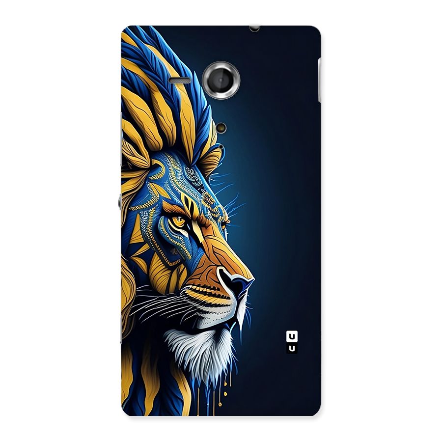 Premium Lion Abstract Side Art Back Case for Xperia Sp