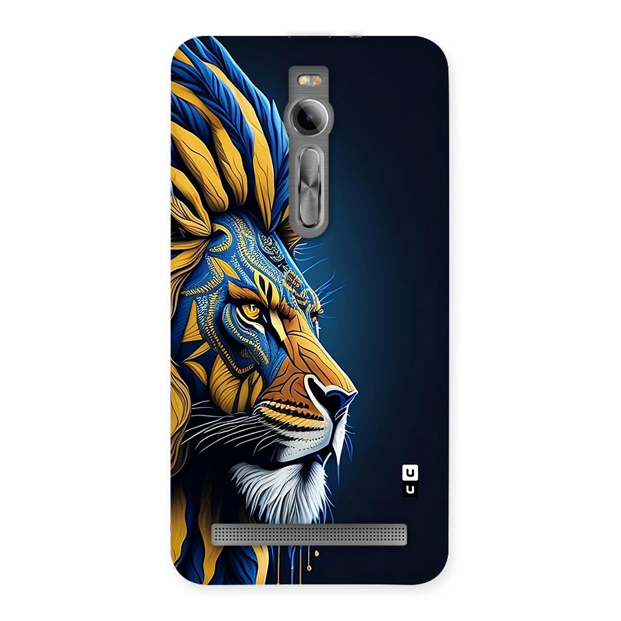 Premium Lion Abstract Side Art Back Case for Zenfone 2