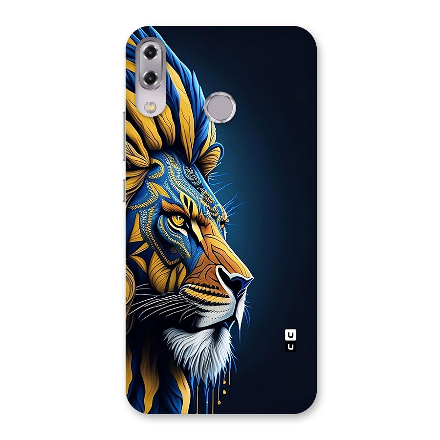 Premium Lion Abstract Side Art Back Case for Zenfone 5Z