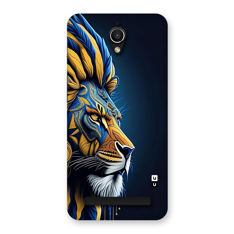 Premium Lion Abstract Side Art Back Case for Zenfone Go