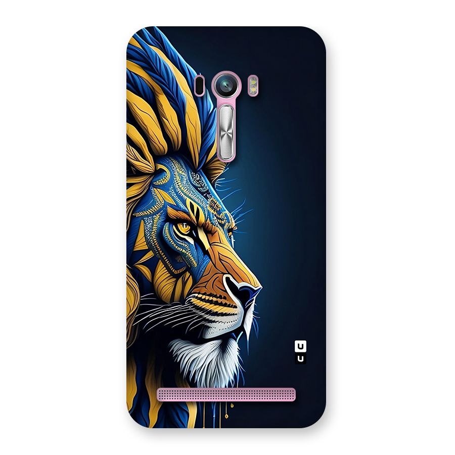 Premium Lion Abstract Side Art Back Case for Zenfone Selfie