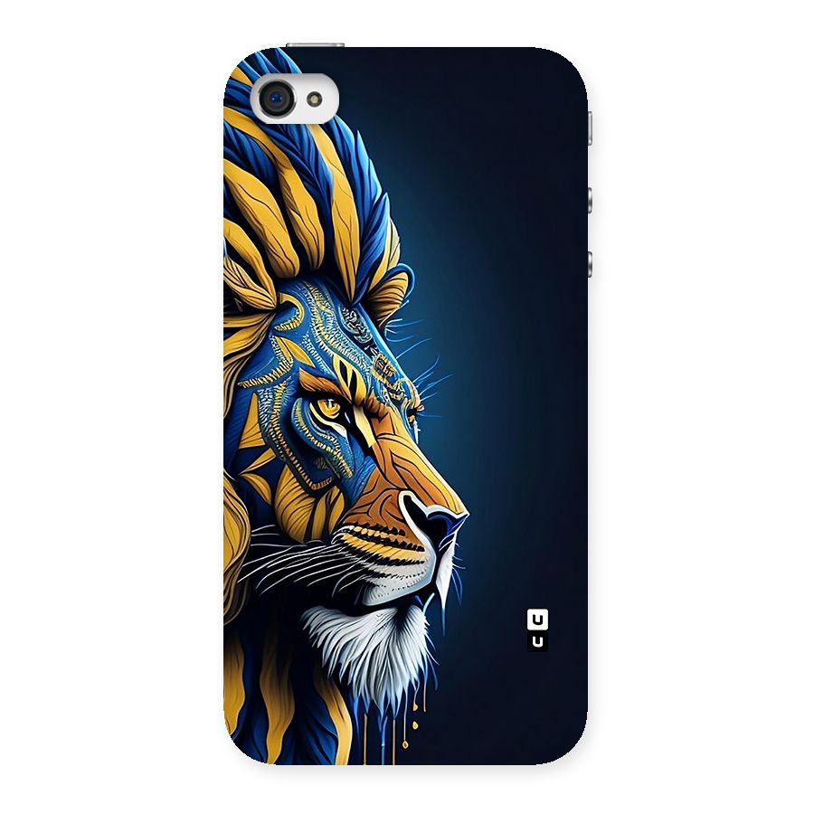 Premium Lion Abstract Side Art Back Case for iPhone 4 4s
