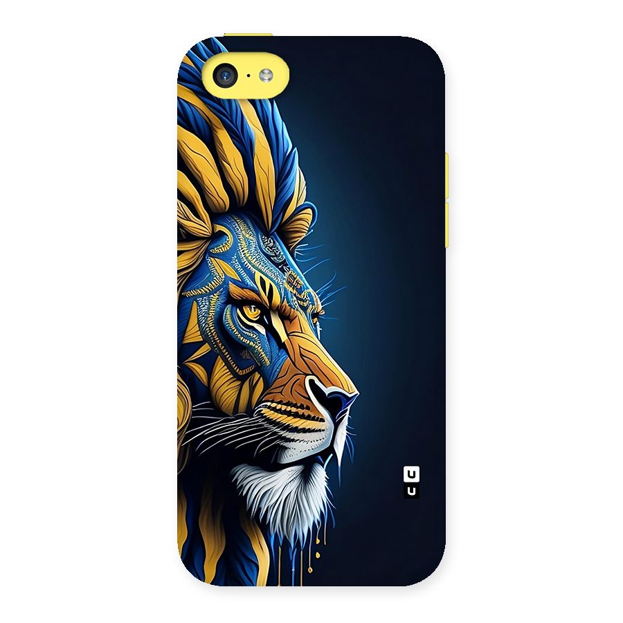 Premium Lion Abstract Side Art Back Case for iPhone 5C