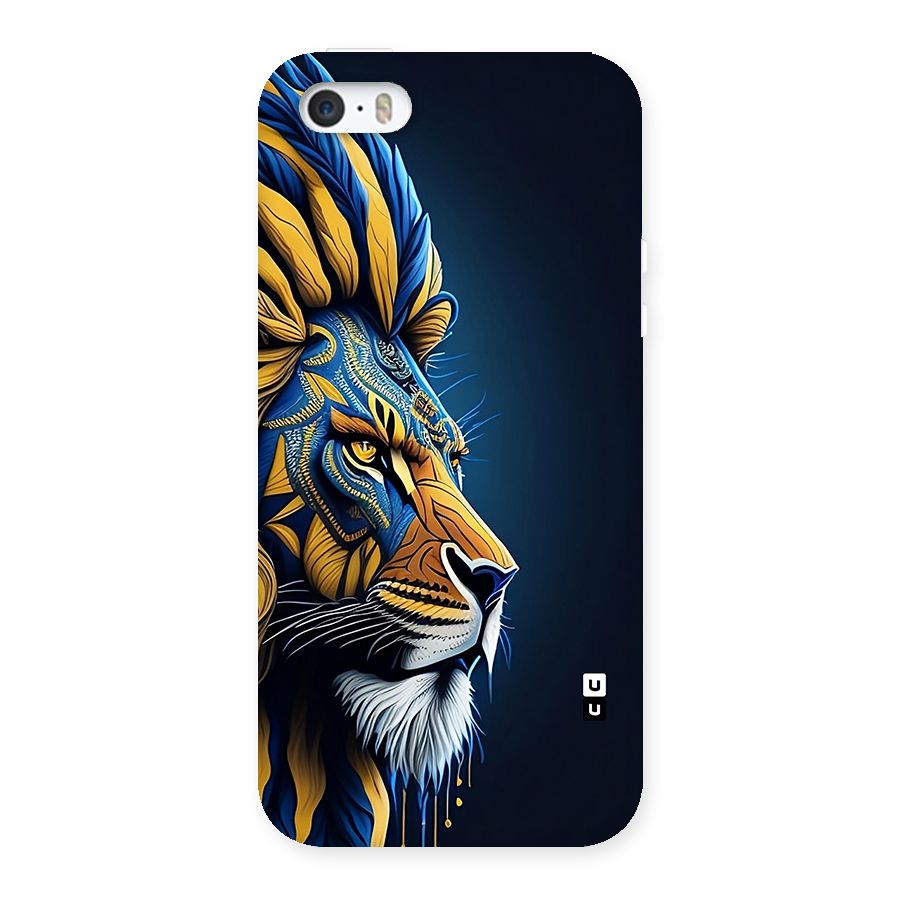 Premium Lion Abstract Side Art Back Case for iPhone SE 2016