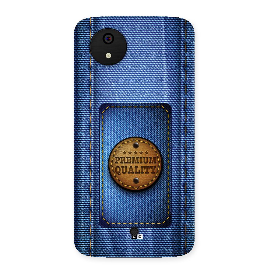 Premium Quality Denim Back Case for Canvas A1  AQ4501