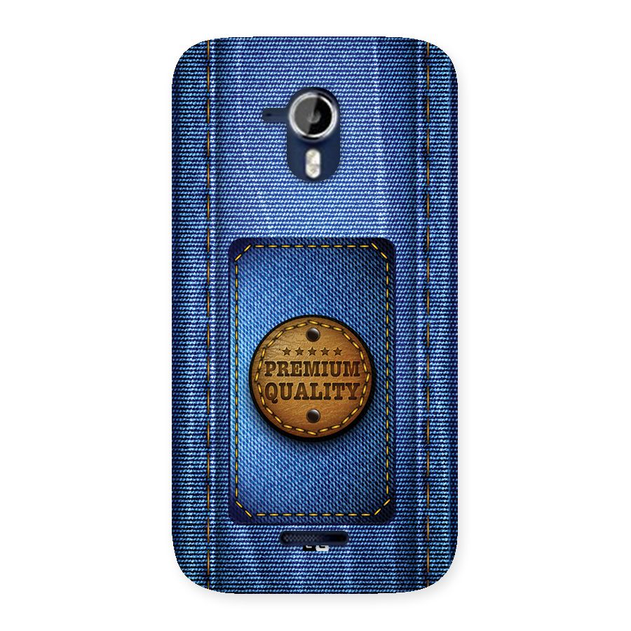 Premium Quality Denim Back Case for Canvas Magnus A117