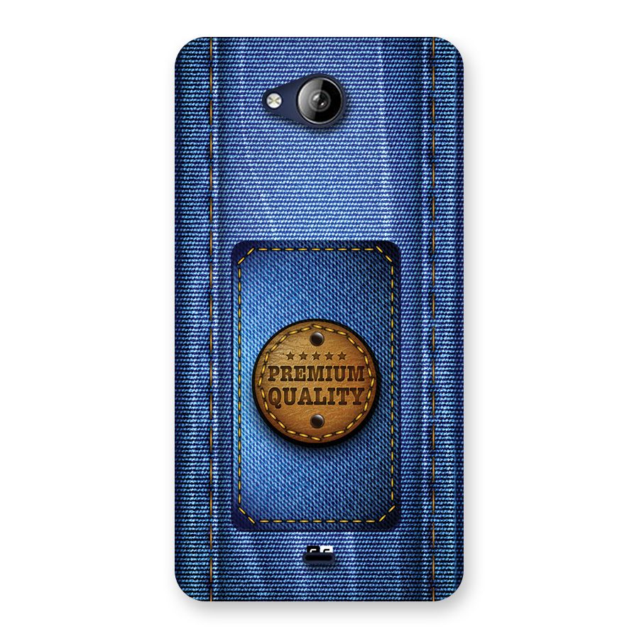 Premium Quality Denim Back Case for Canvas Play Q355