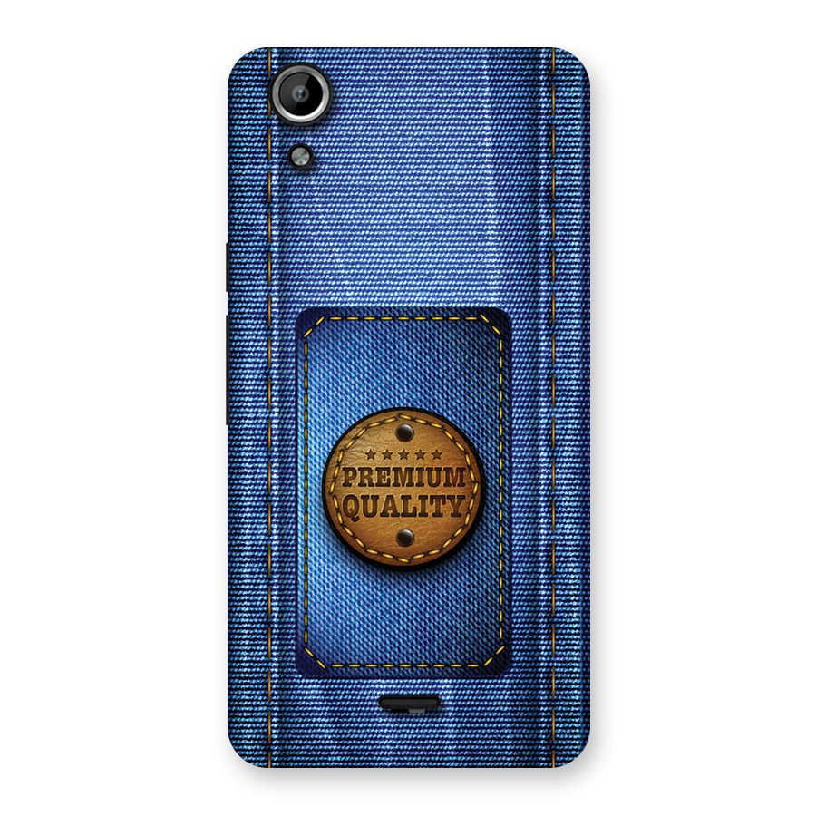 Premium Quality Denim Back Case for Canvas Selfie Lens Q345