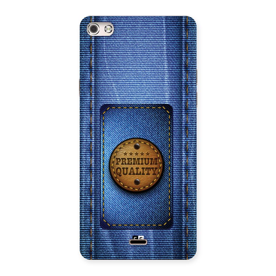 Premium Quality Denim Back Case for Canvas Silver 5