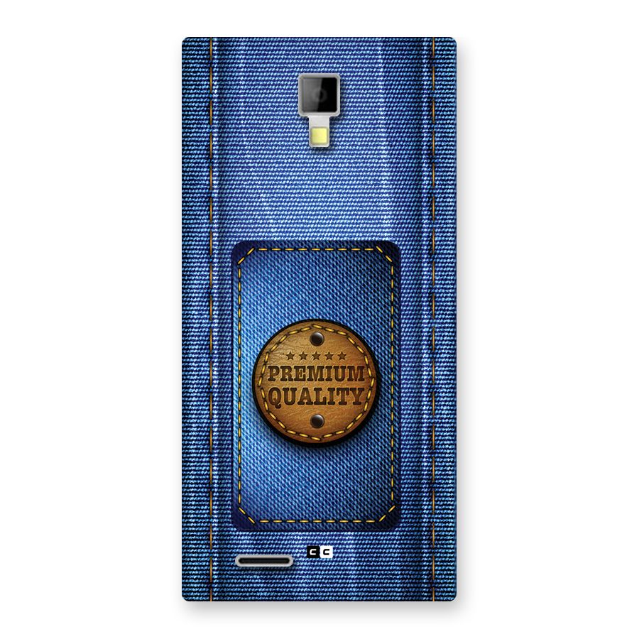 Premium Quality Denim Back Case for Canvas Xpress A99