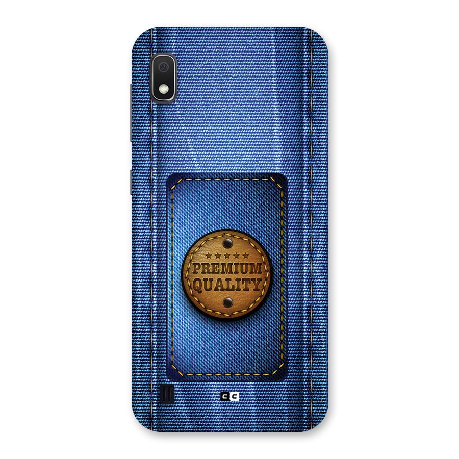 Premium Quality Denim Back Case for Galaxy A10