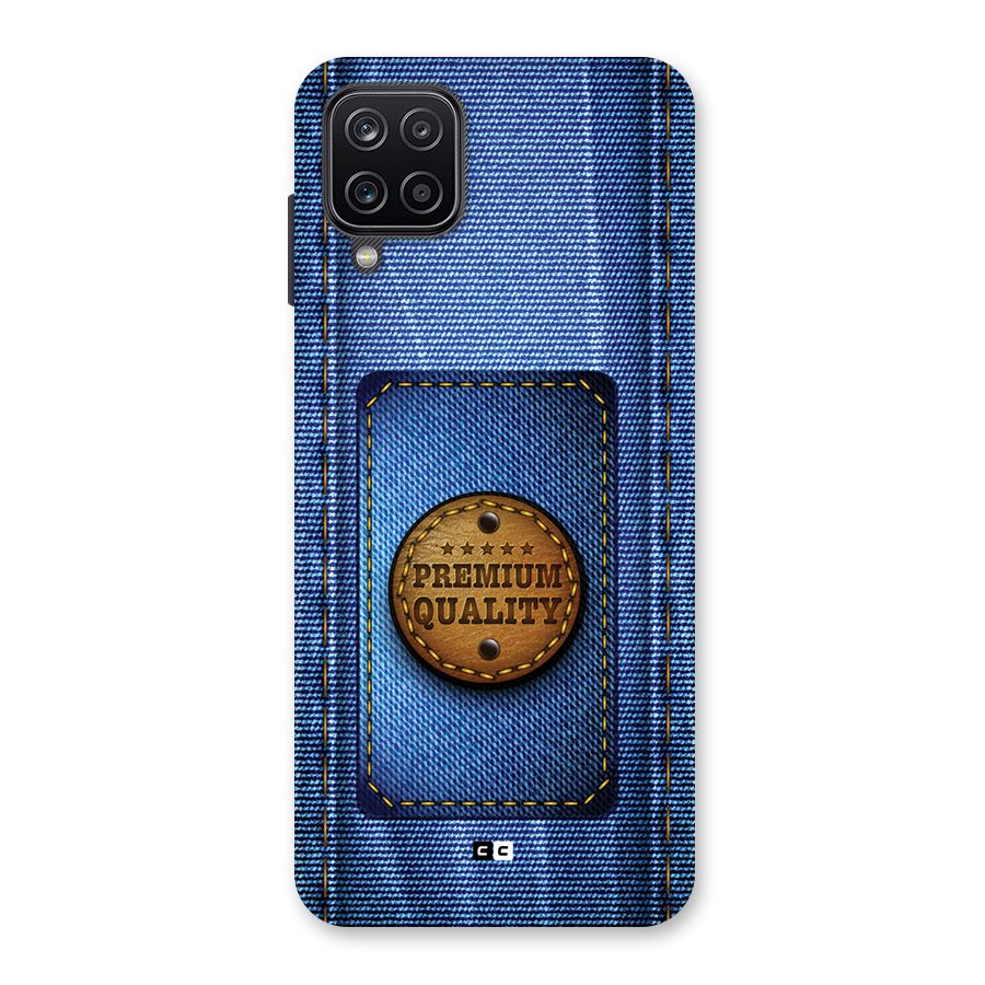 Premium Quality Denim Back Case for Galaxy A12