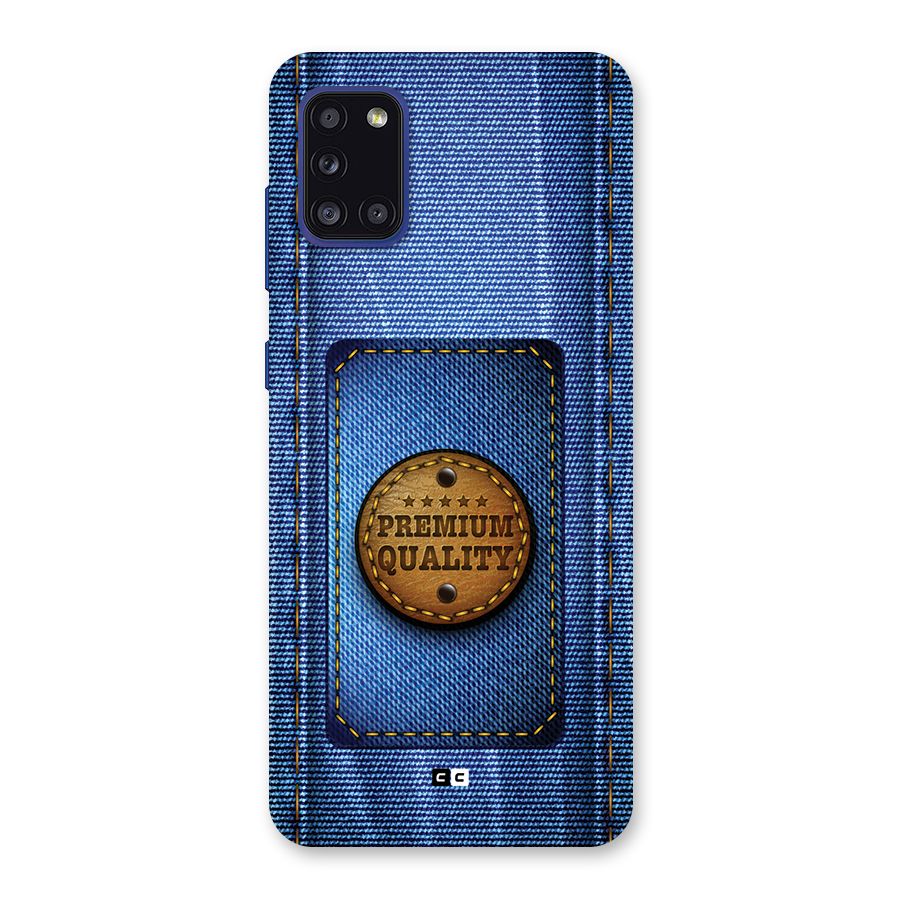 Premium Quality Denim Back Case for Galaxy A31