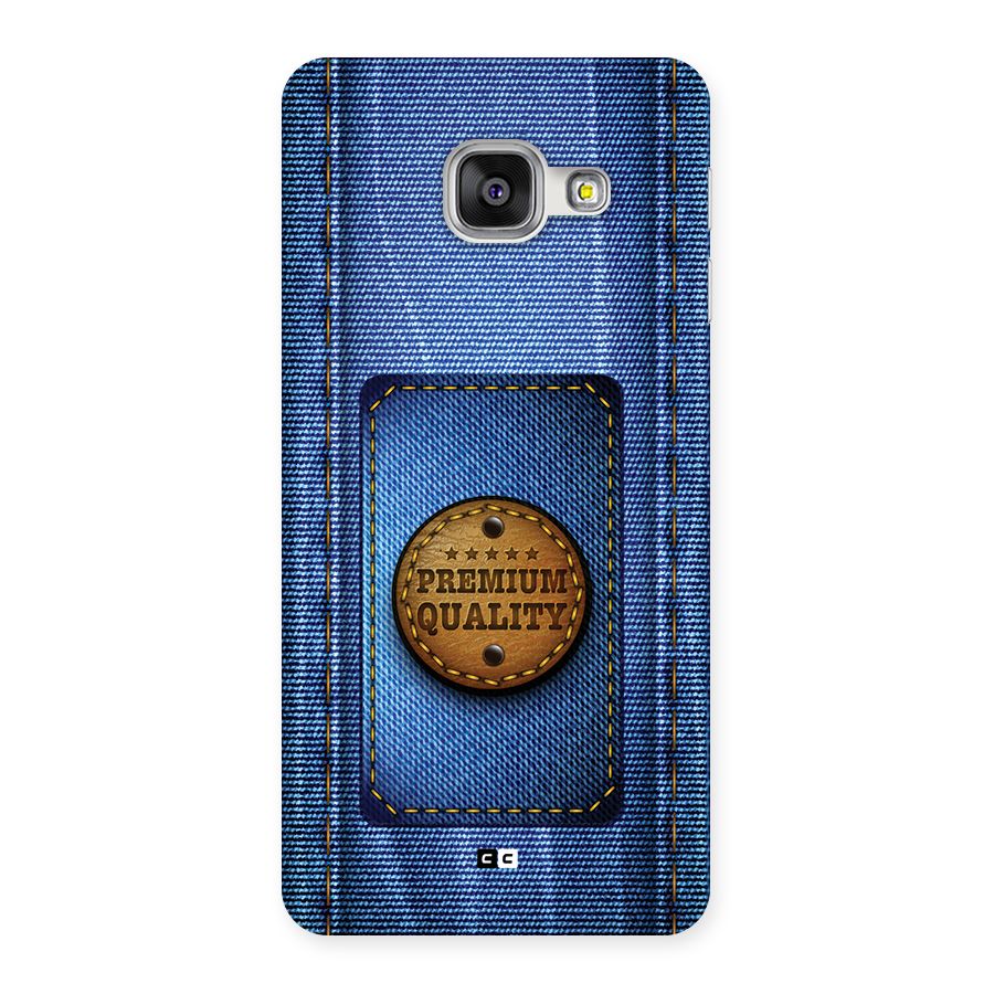 Premium Quality Denim Back Case for Galaxy A3 (2016)
