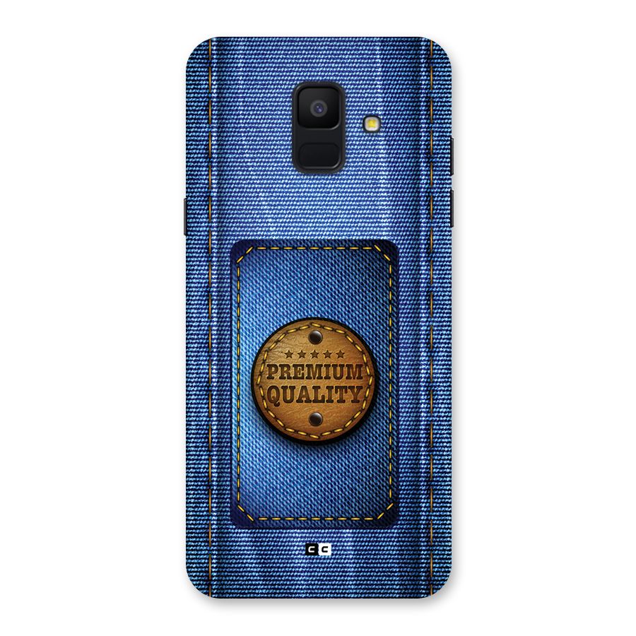 Premium Quality Denim Back Case for Galaxy A6 (2018)