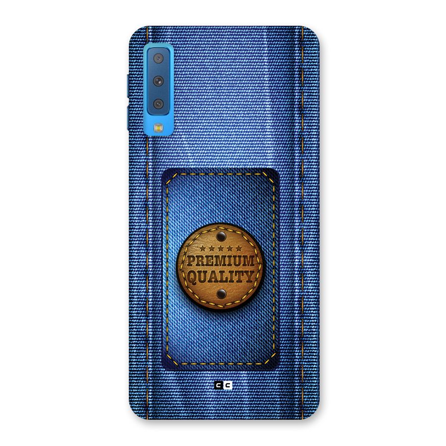Premium Quality Denim Back Case for Galaxy A7 (2018)