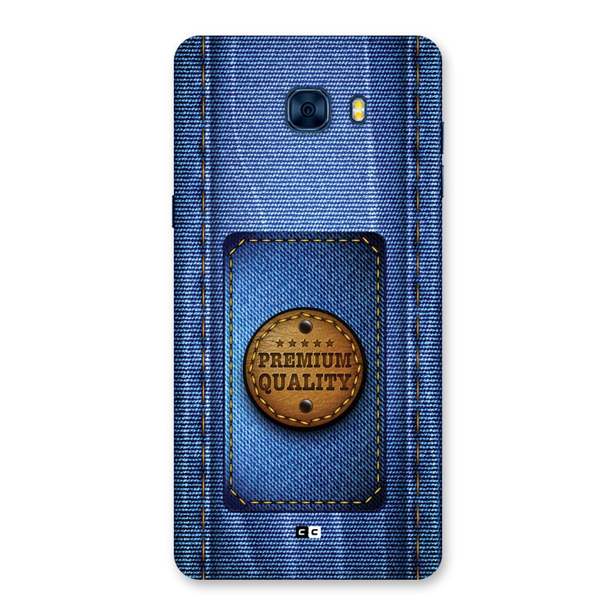 Premium Quality Denim Back Case for Galaxy C7 Pro