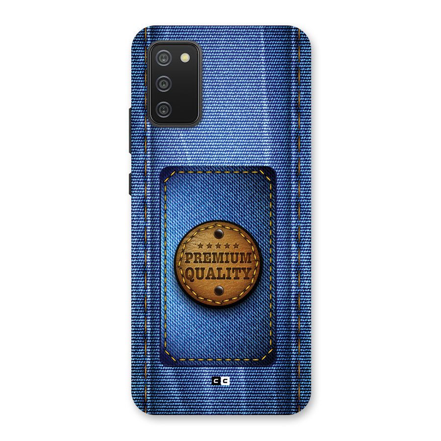 Premium Quality Denim Back Case for Galaxy F02s