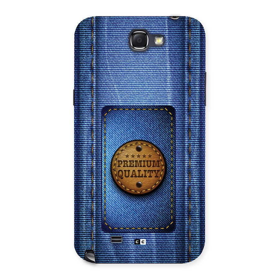 Premium Quality Denim Back Case for Galaxy Note 2