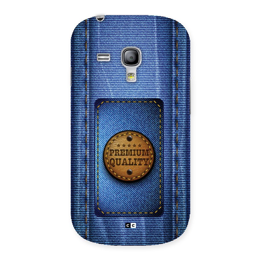 Premium Quality Denim Back Case for Galaxy S3 Mini