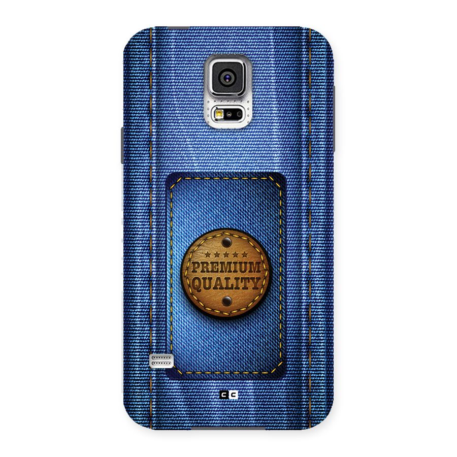 Premium Quality Denim Back Case for Galaxy S5