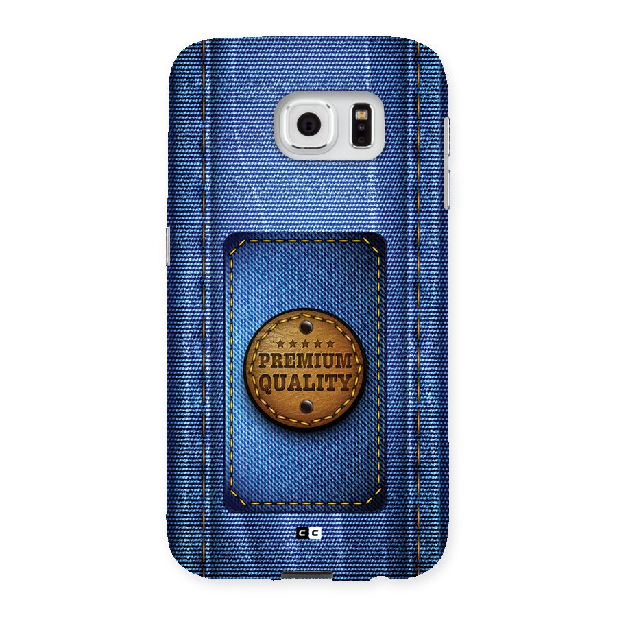Premium Quality Denim Back Case for Galaxy S6