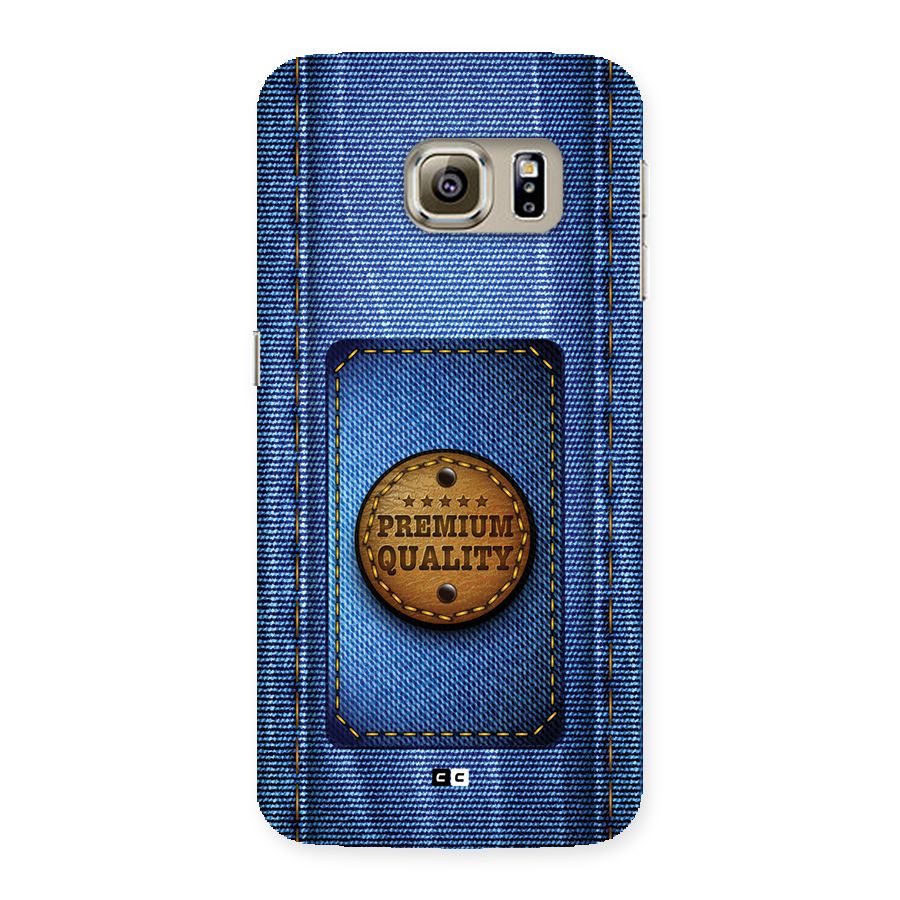 Premium Quality Denim Back Case for Galaxy S6 edge