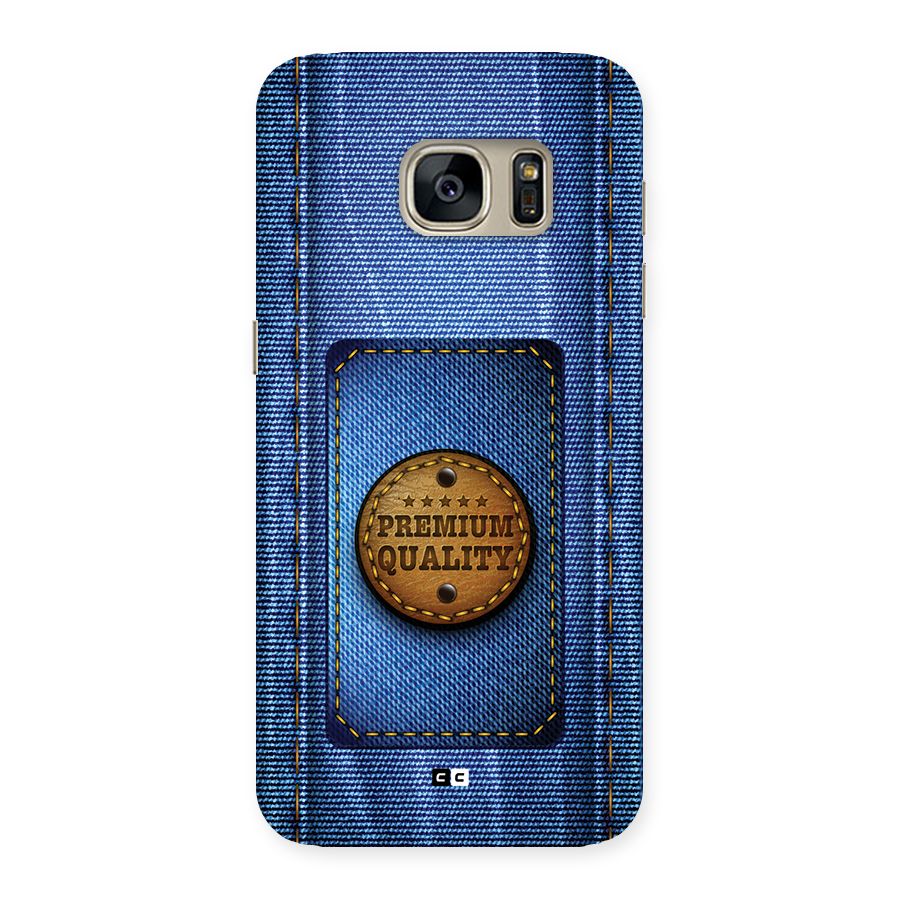 Premium Quality Denim Back Case for Galaxy S7